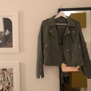 Blank Faux Leather Jacket